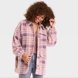 Universal Thread Women’s purple plaid shirt shacket